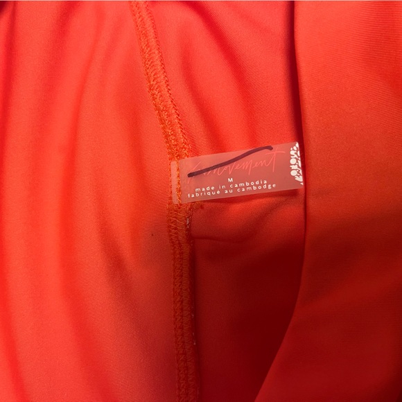 Free People Movement Leggings. New, never worn. Size M. Orange. - Picture 3 of 4